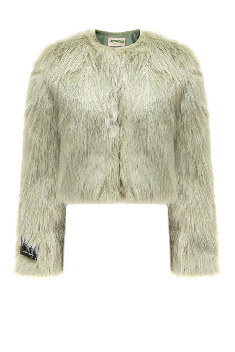 Ivy & Jessica Fluffy Faux Fur Coat