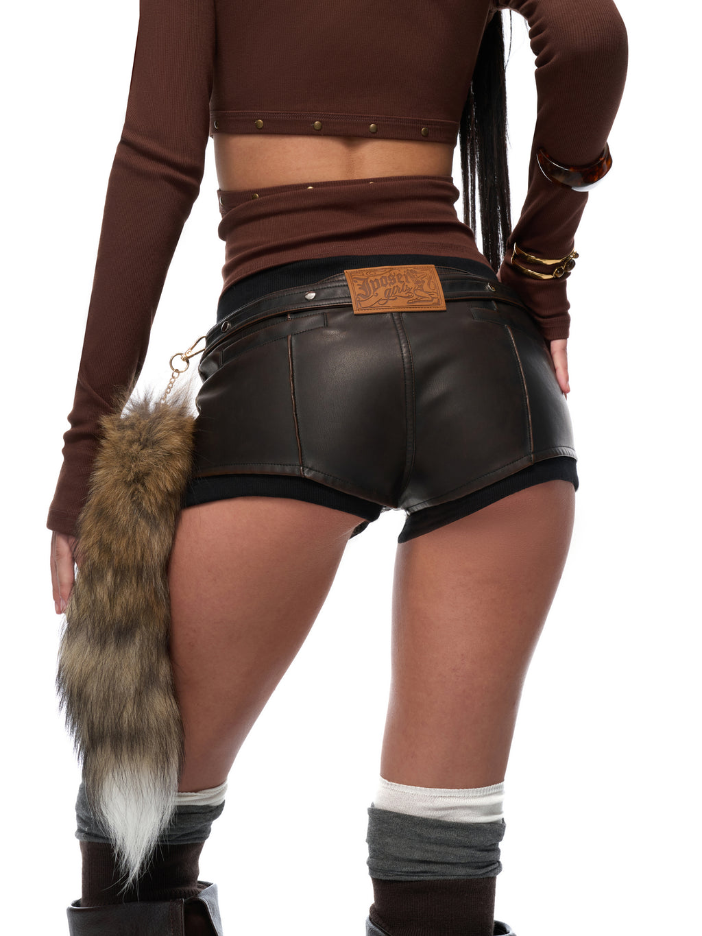 Nora Leather Shorts