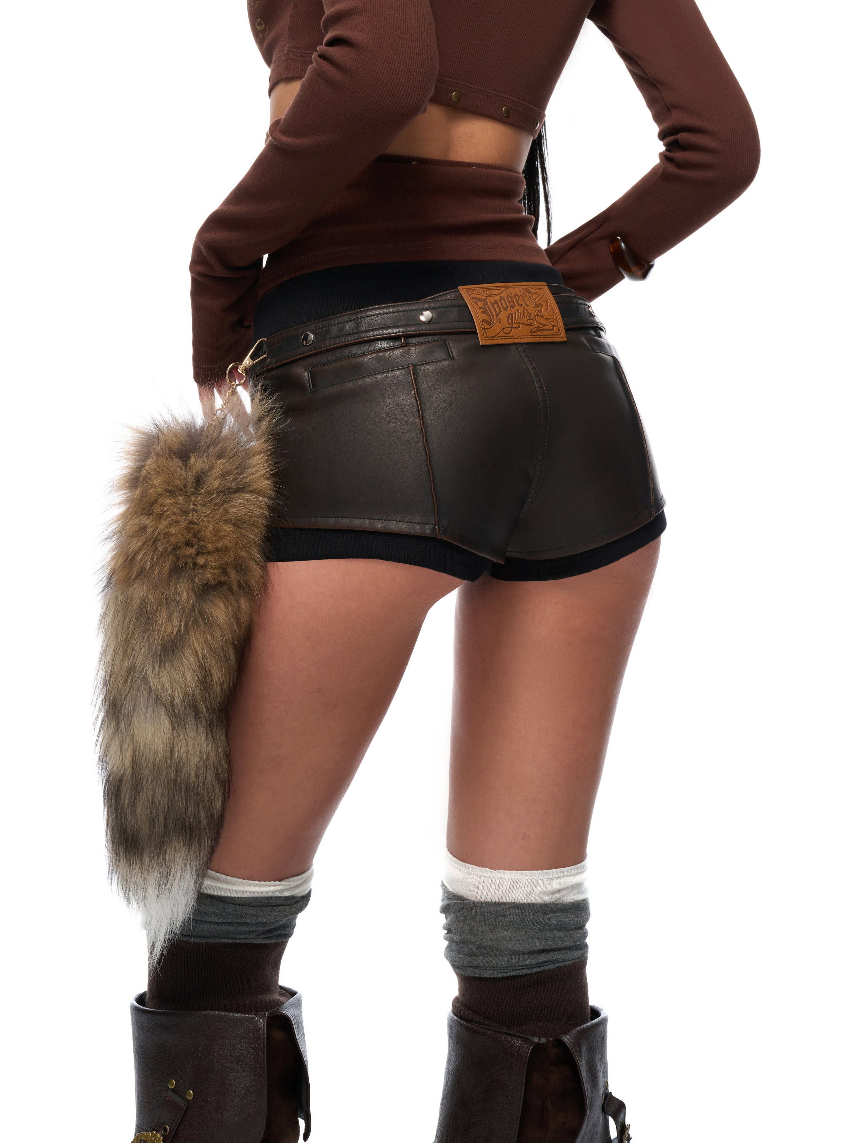 Nora Leather Shorts