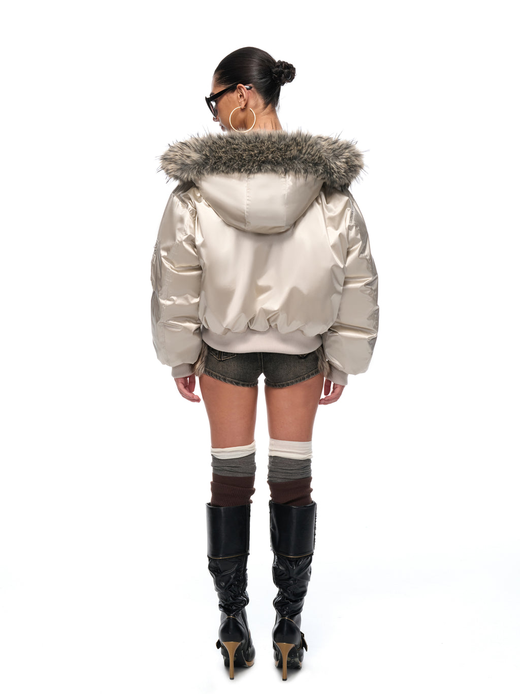 Champagne Hooded Jacket