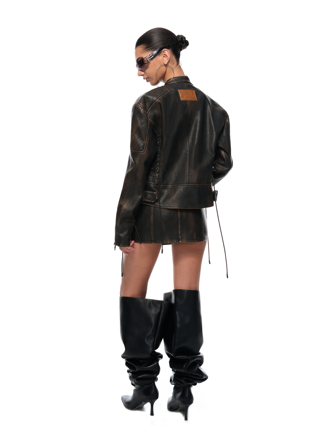 Miranda Leather Skirt