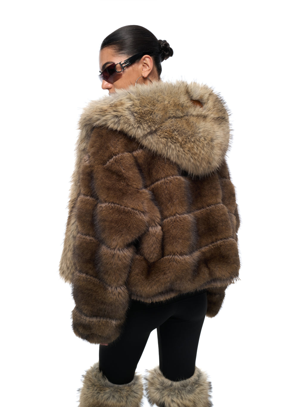 Nora Hooded Fur Coat