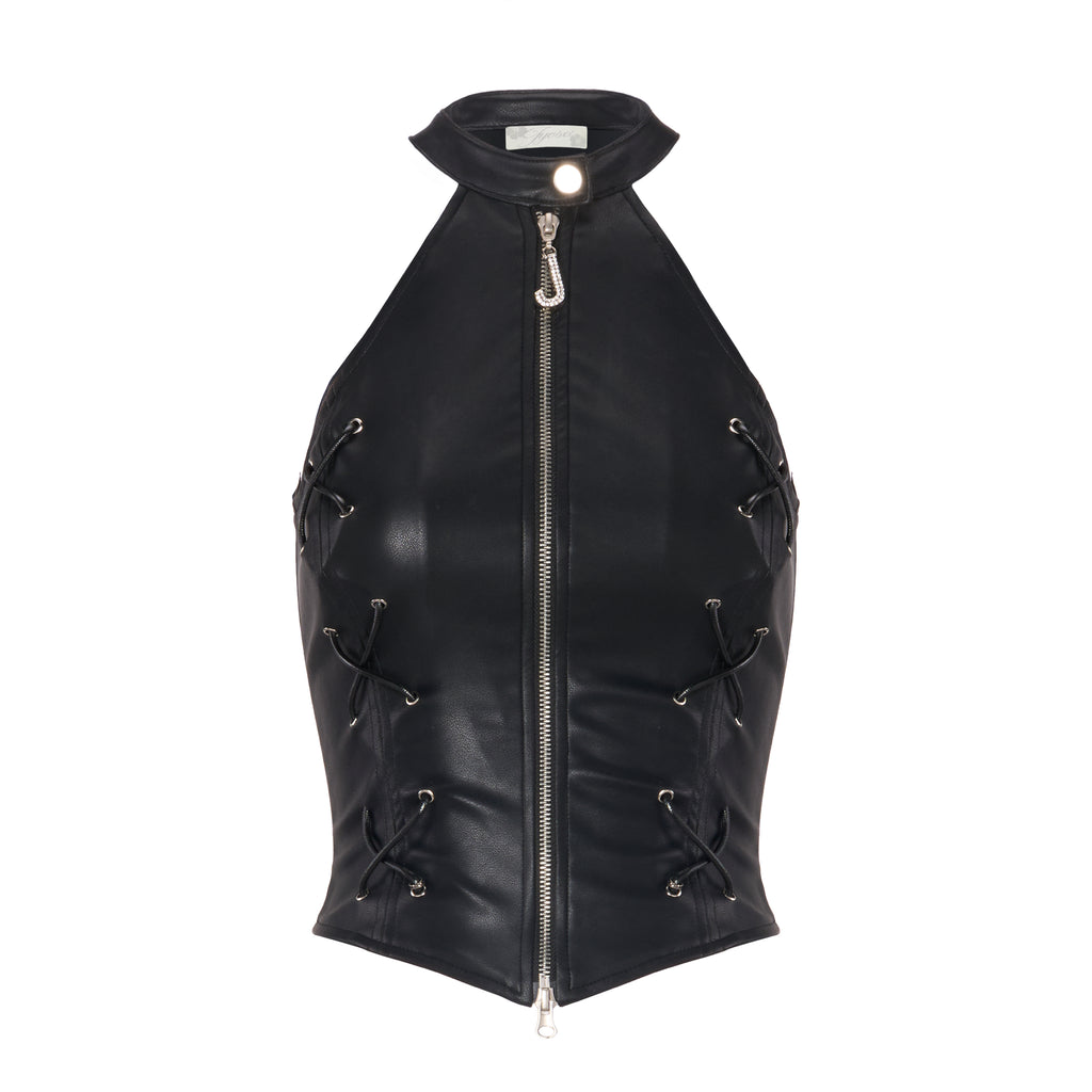 Rita Leather Top