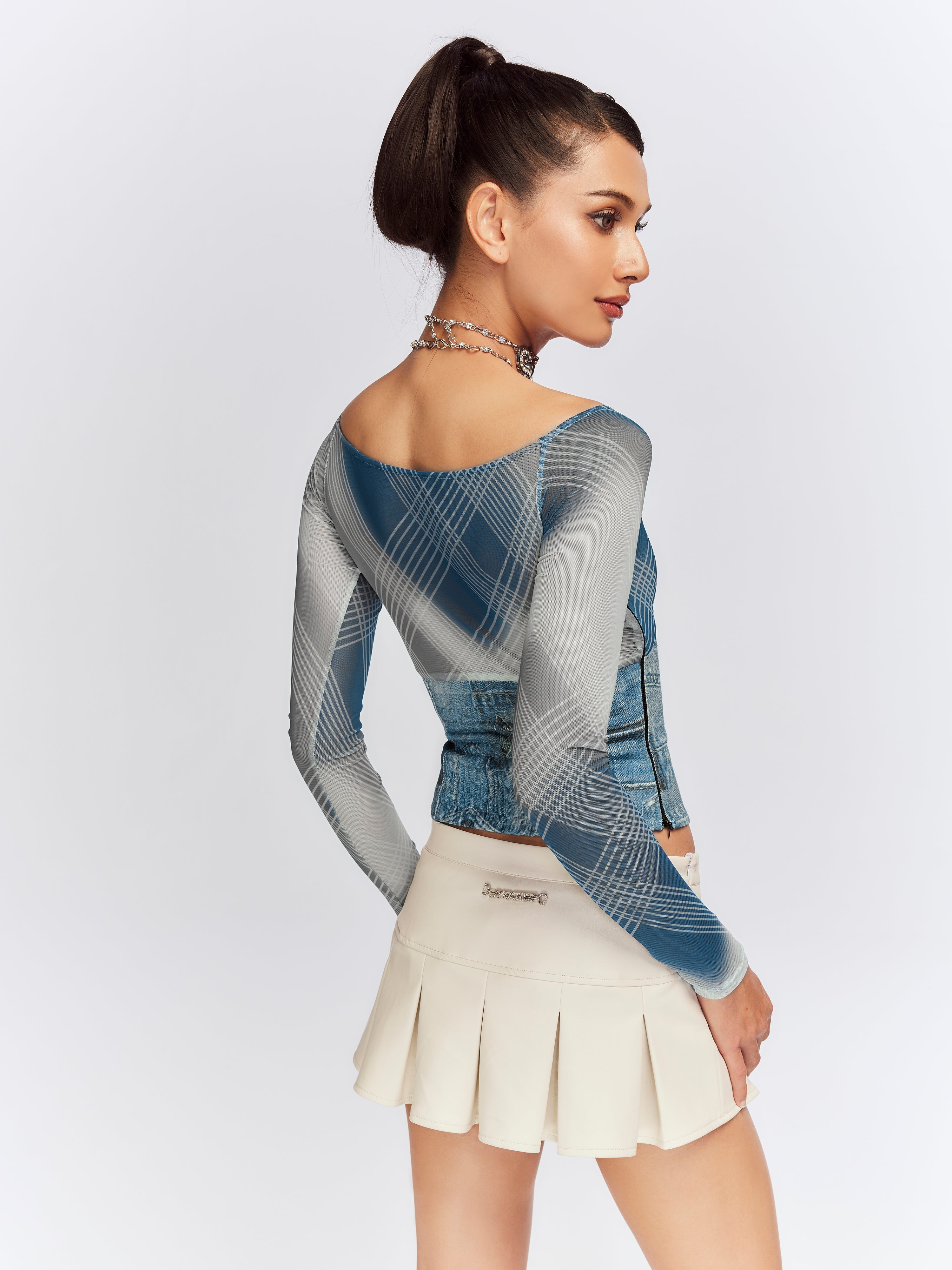 Gia Denim Top