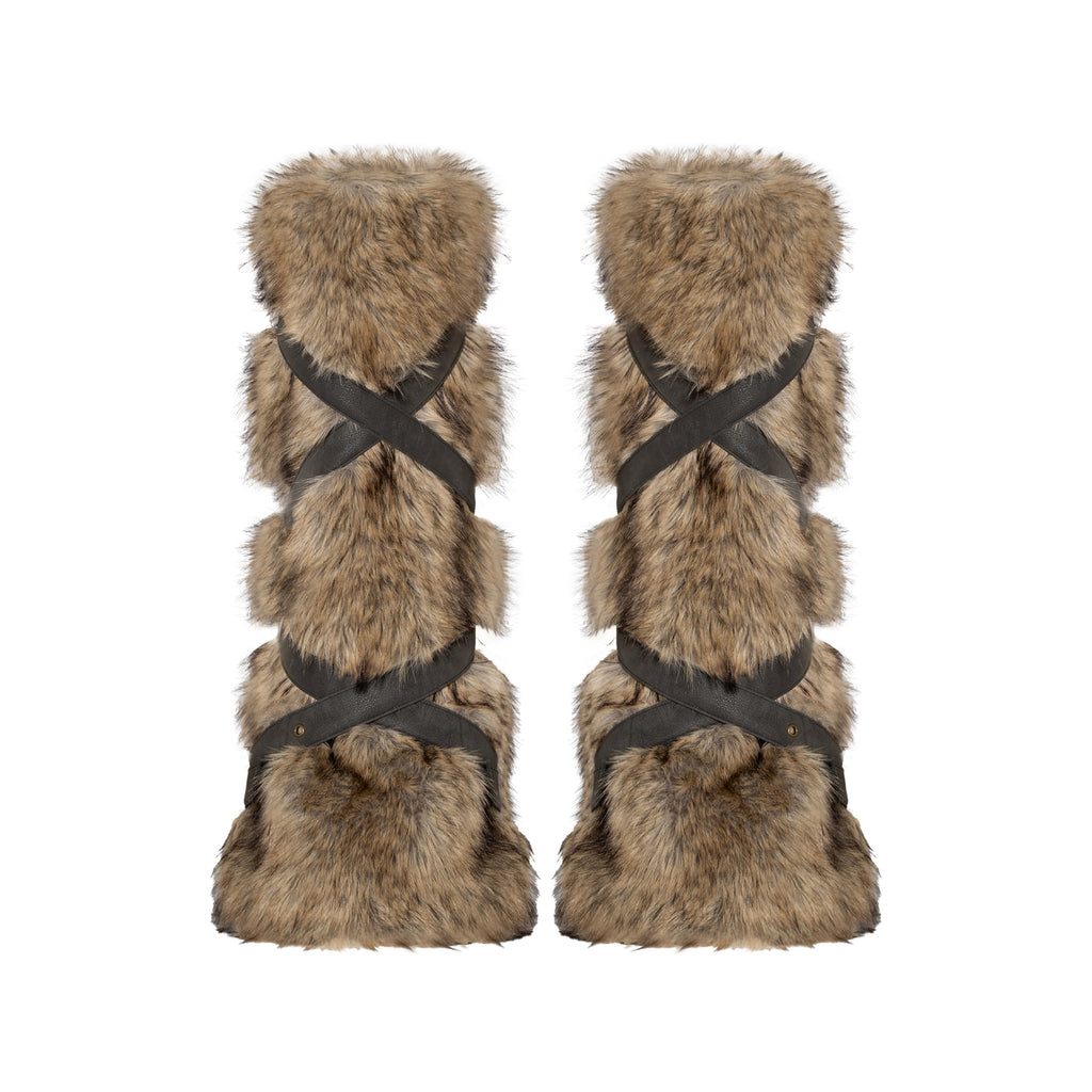 Nora Faux Fur Leg Warmers