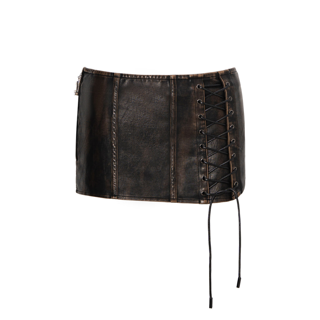 Miranda Leather Skirt