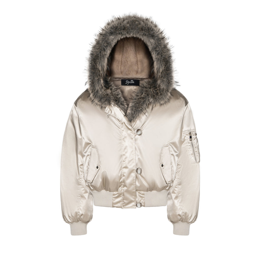 Champagne Hooded Jacket