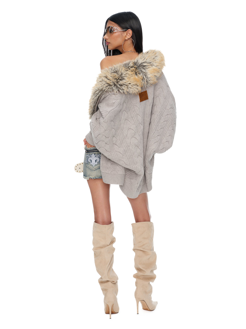 Gigi Fur Cardigan