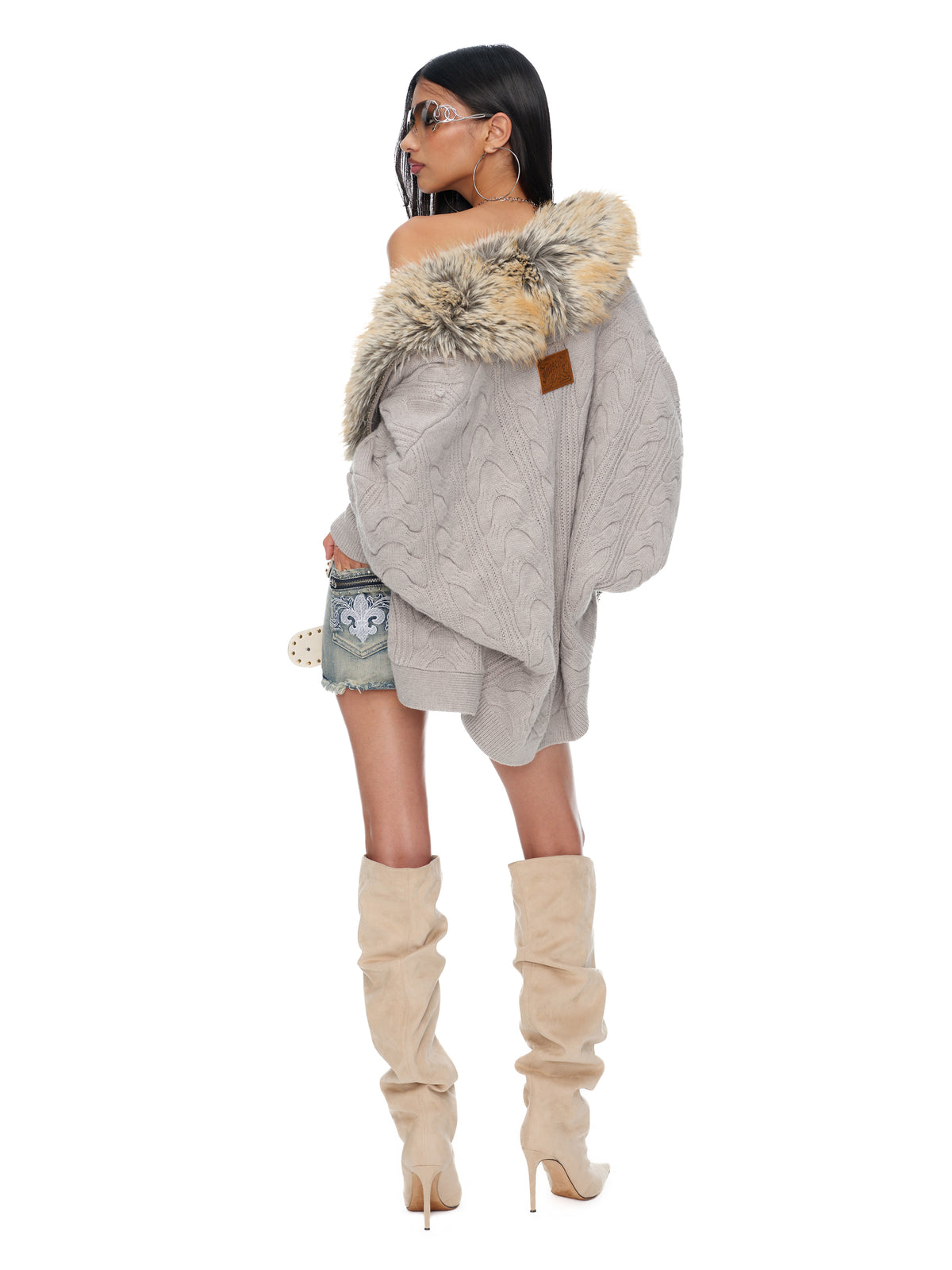 Gigi Fur Cardigan