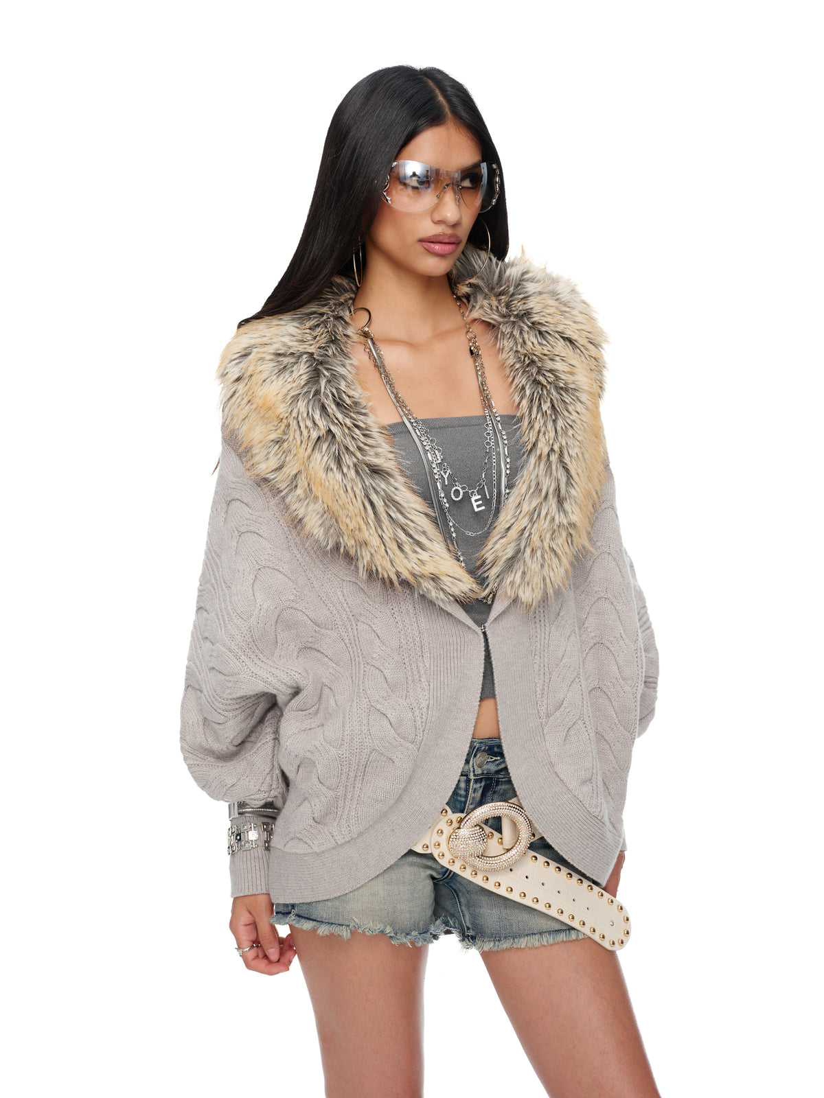 Gigi Fur Cardigan