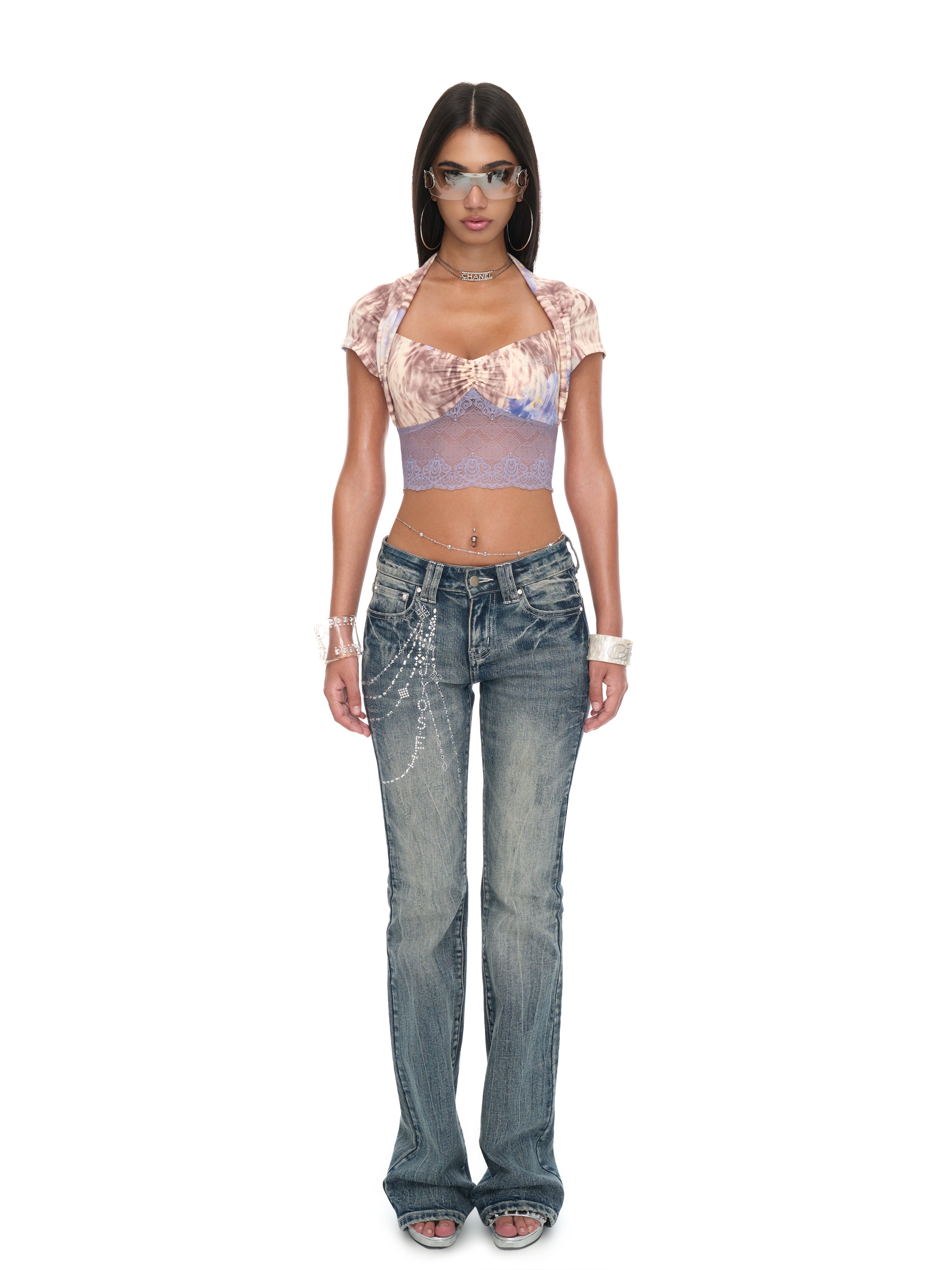Violet Crop Top