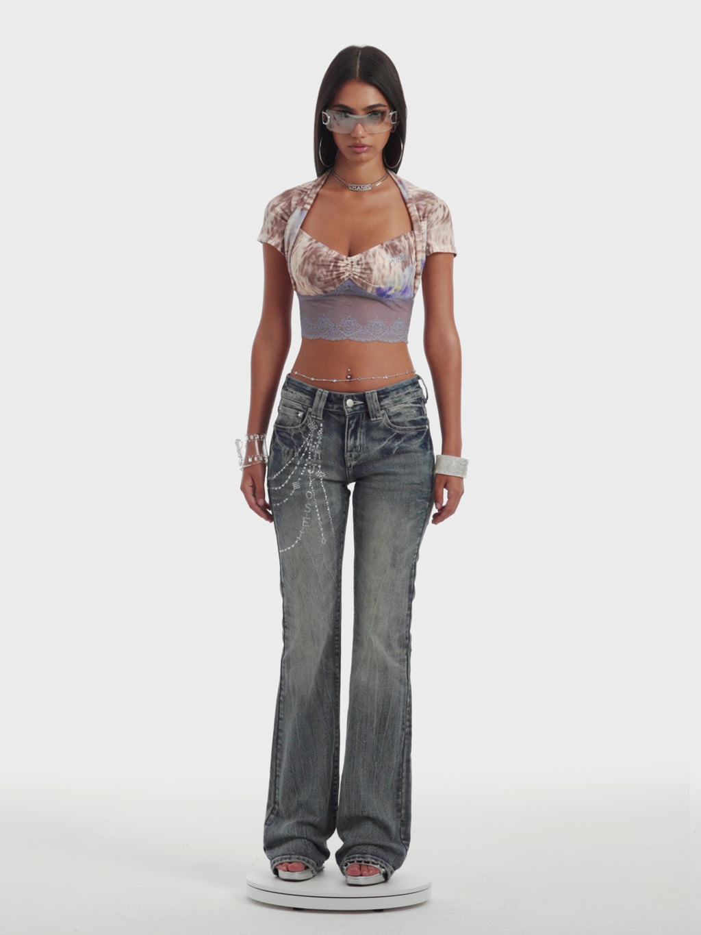 Violet Crop Top