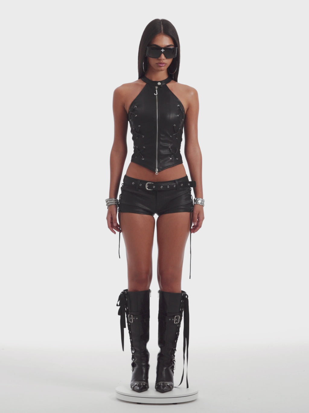 Rita Leather Top