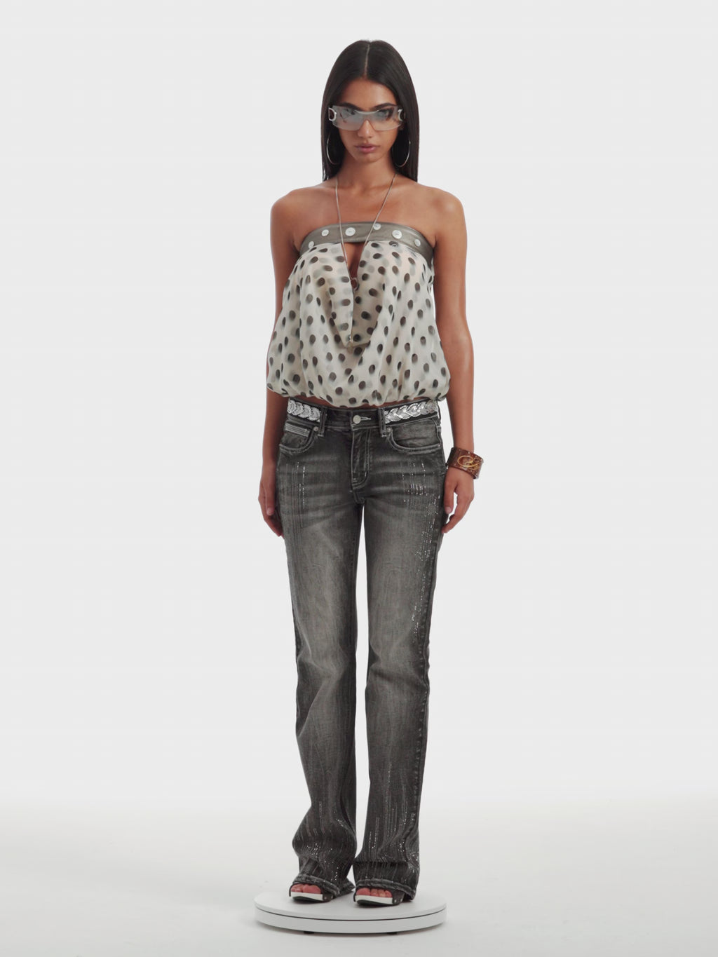 Moonlight Dots Top