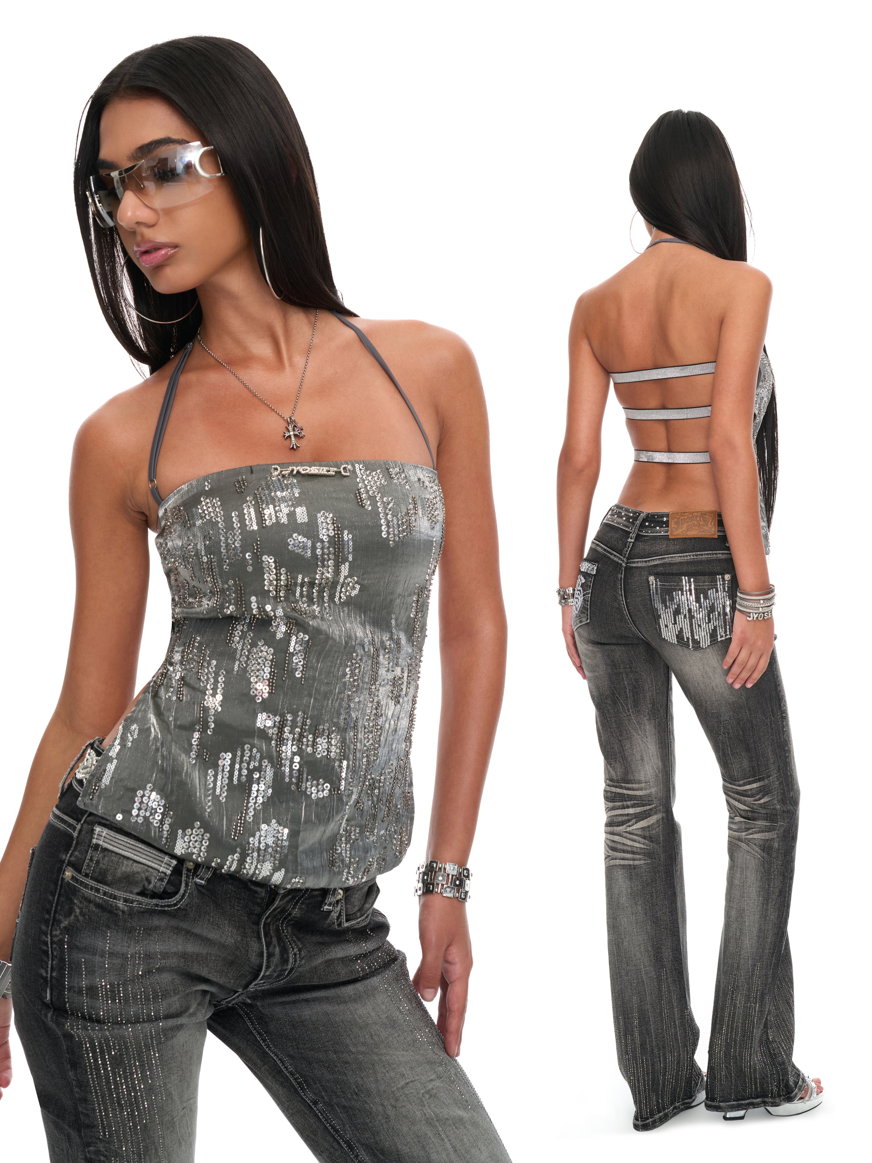 Roxy Backless Top
