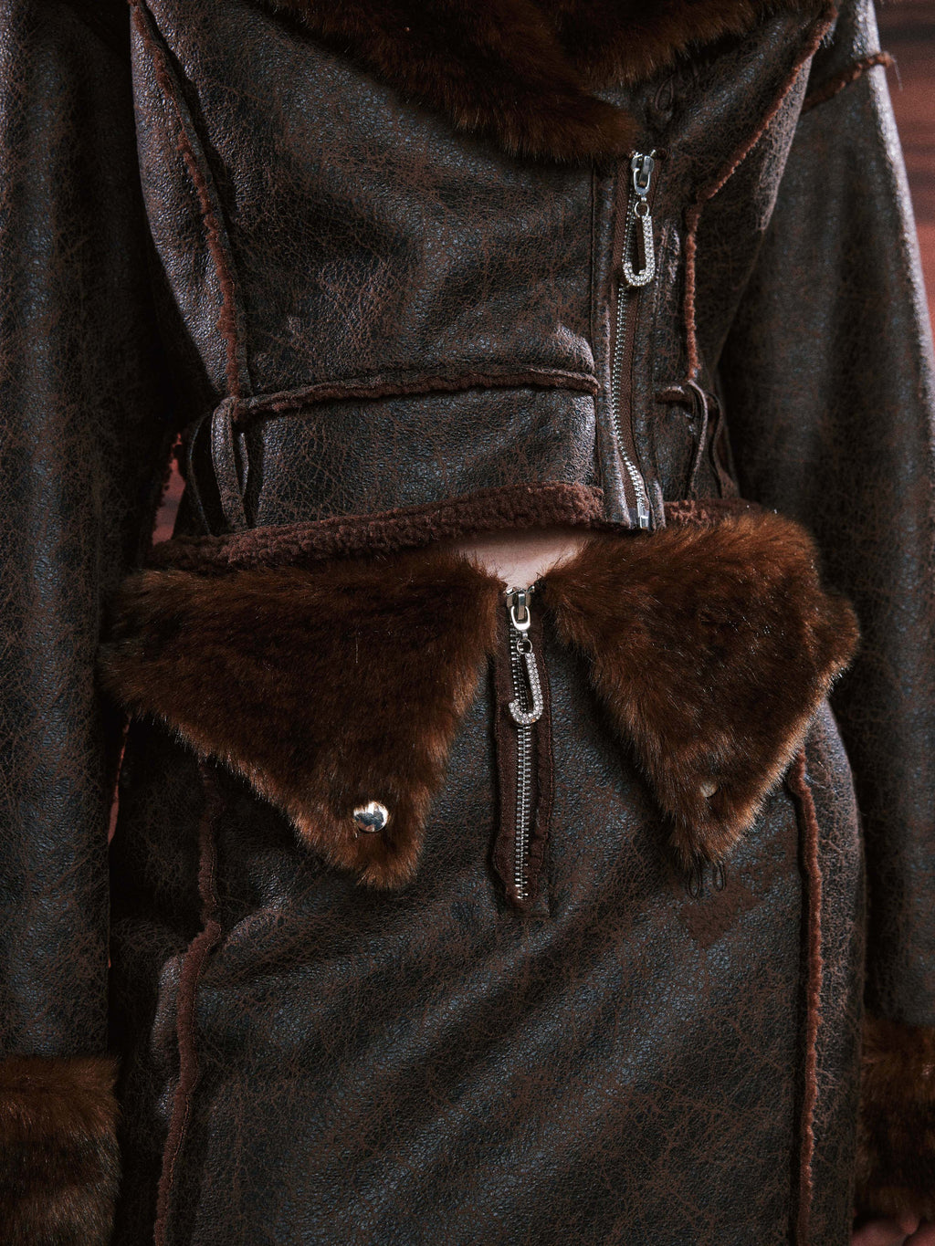 Carly Faux Leather Jacket
