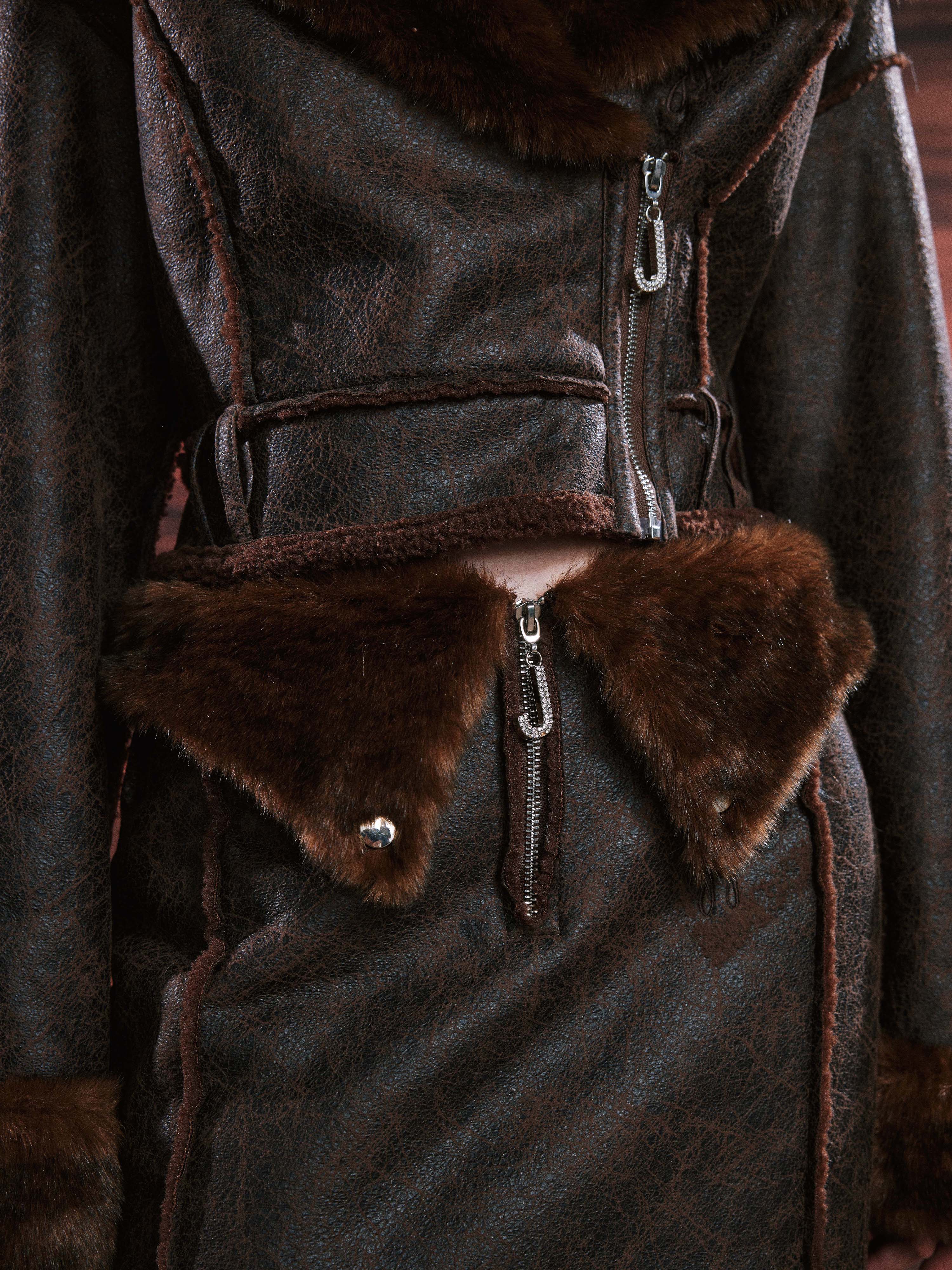 Carly Faux Leather Jacket
