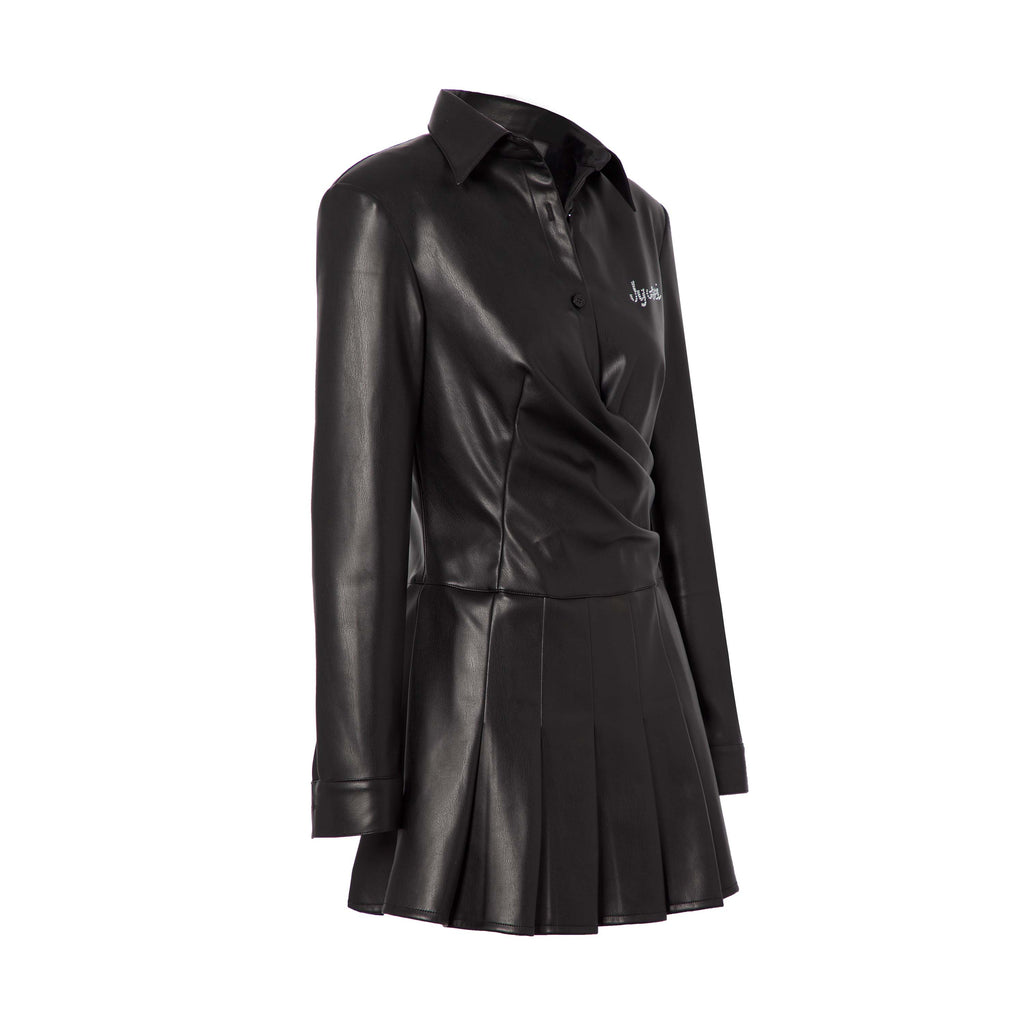 Kalinda Faux Leather Dress