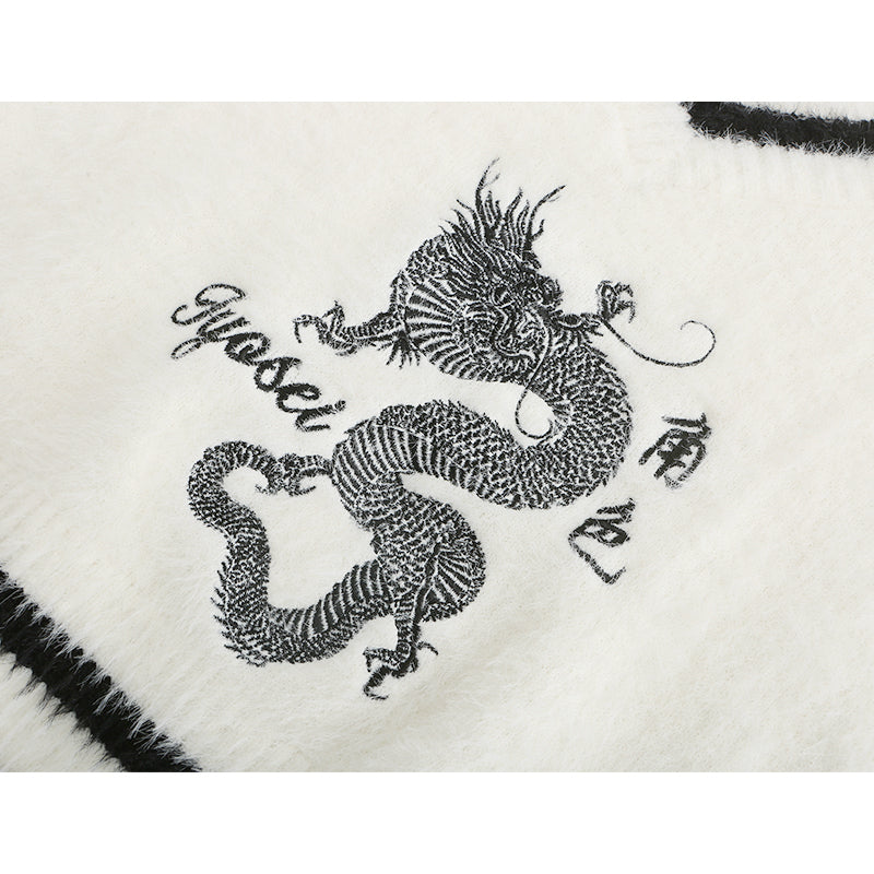 Dragon V-Neck Sweater