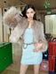 Ivy & Jessica Fluffy Faux Fur Coat