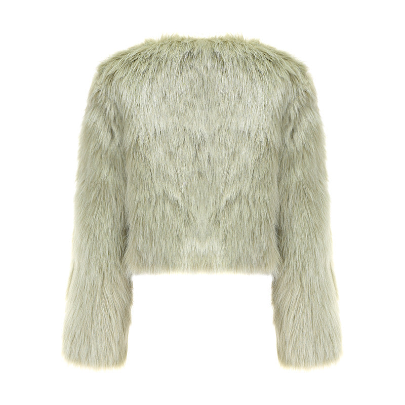 Ivy & Jessica Fluffy Faux Fur Coat