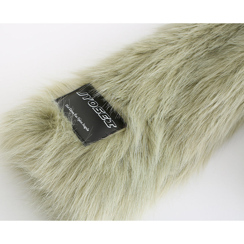Ivy & Jessica Fluffy Faux Fur Coat