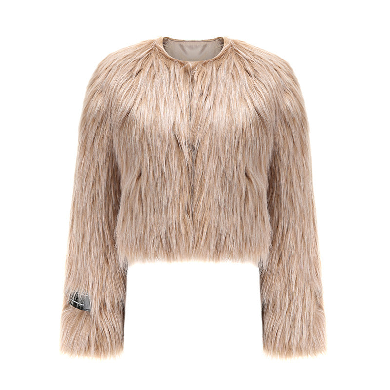Ivy & Jessica Fluffy Faux Fur Coat