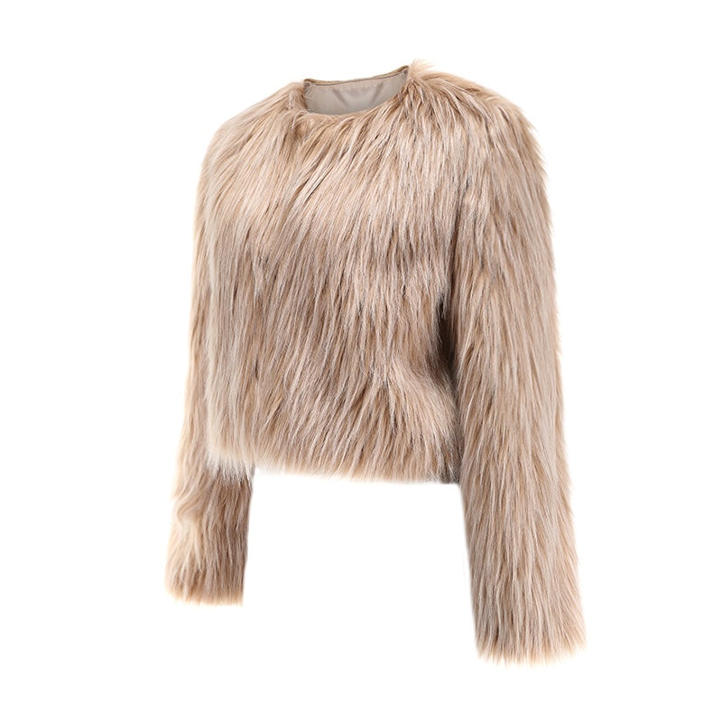 Ivy & Jessica Fluffy Faux Fur Coat