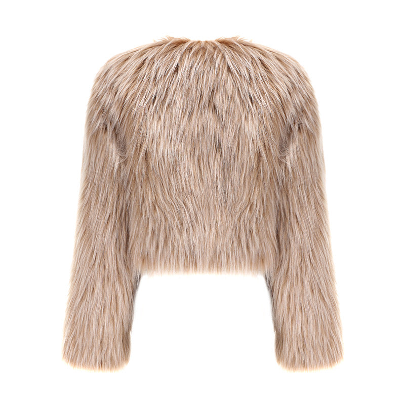Ivy & Jessica Fluffy Faux Fur Coat