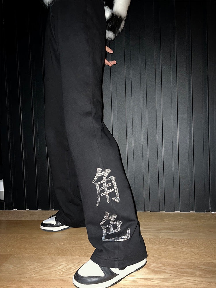 JuéSè Rhinestone Sweatpants