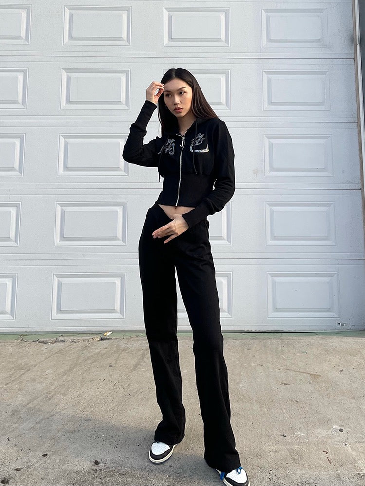 JuéSè Rhinestone Sweatpants