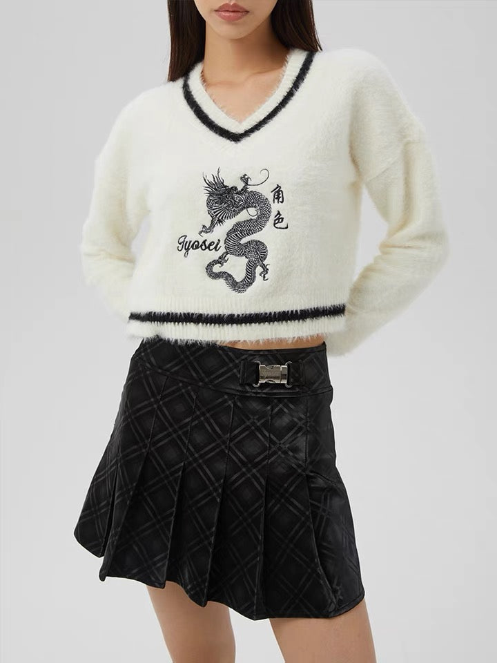 Dragon V-Neck Sweater