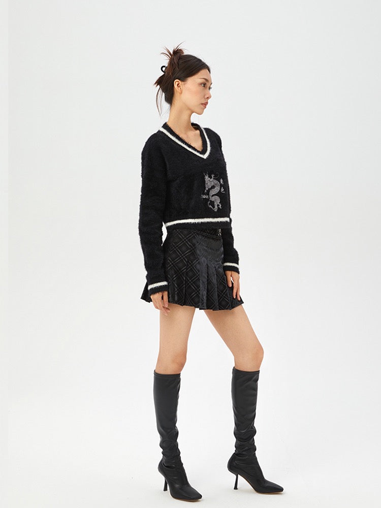 Dragon V-Neck Sweater