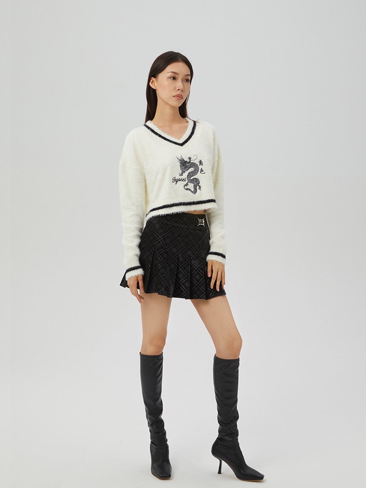Dragon V-Neck Sweater