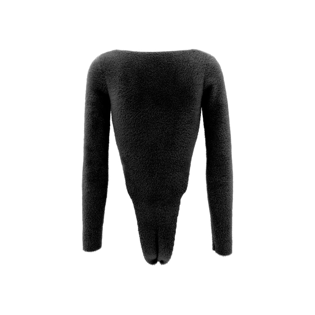 Fluffy Knit Bodysuit