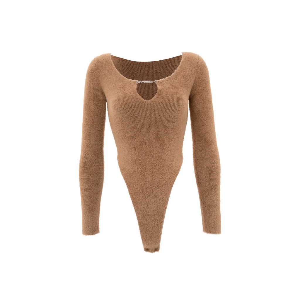 Fluffy Knit Bodysuit