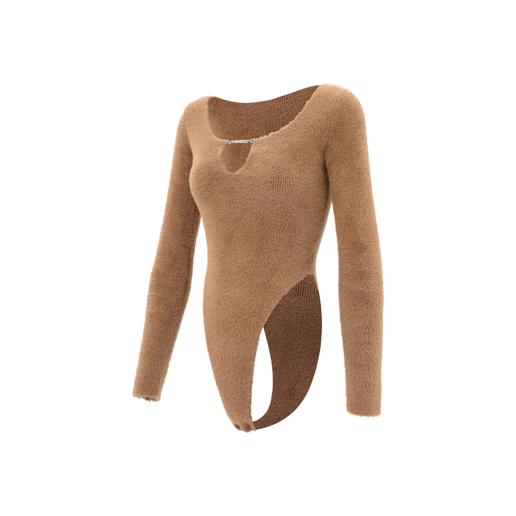 Fluffy Knit Bodysuit