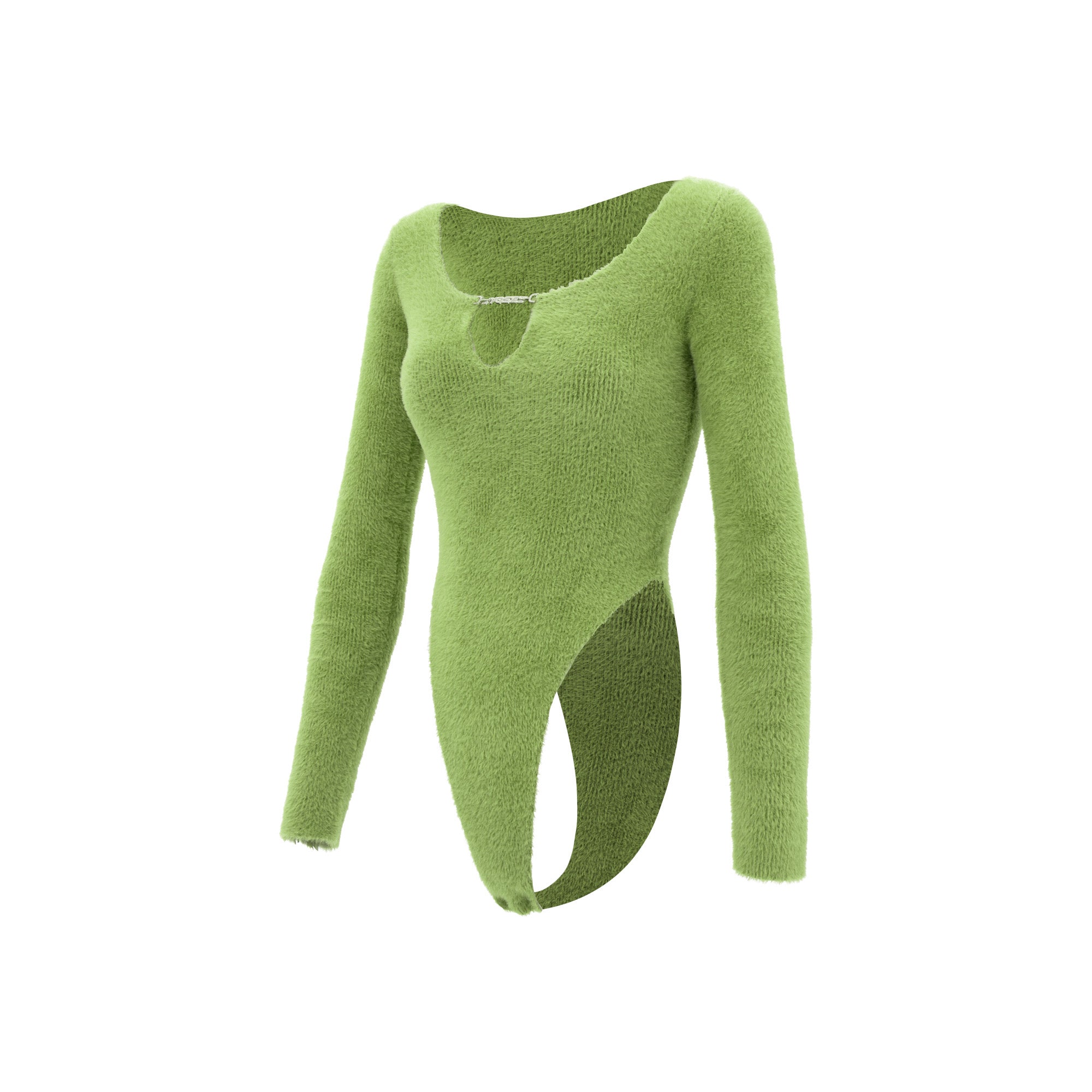 Fluffy Knit Bodysuit