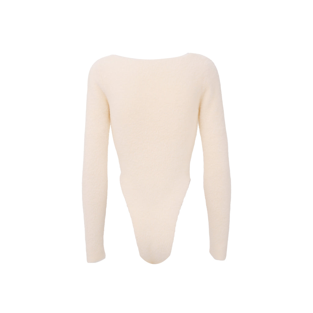 Fluffy Knit Bodysuit
