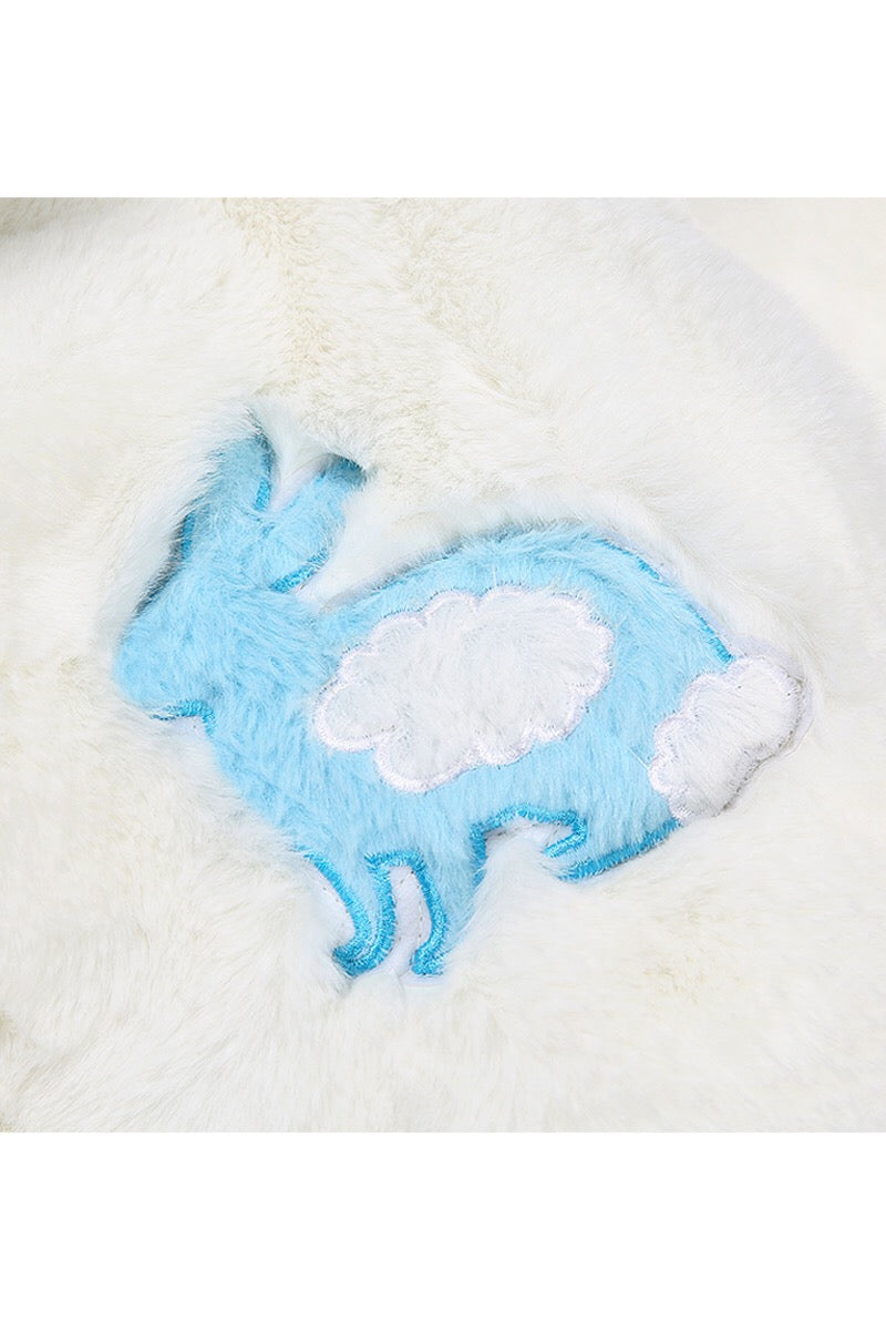 SHORT FAUX FUR COAT