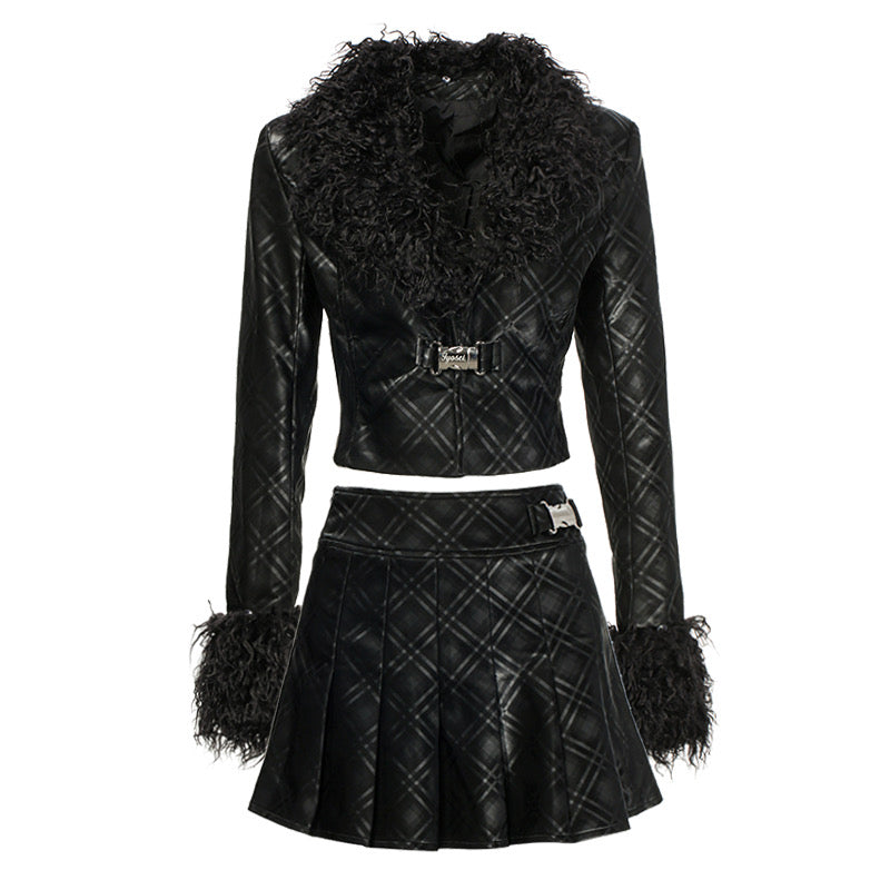 Marilyn Leather Skirt