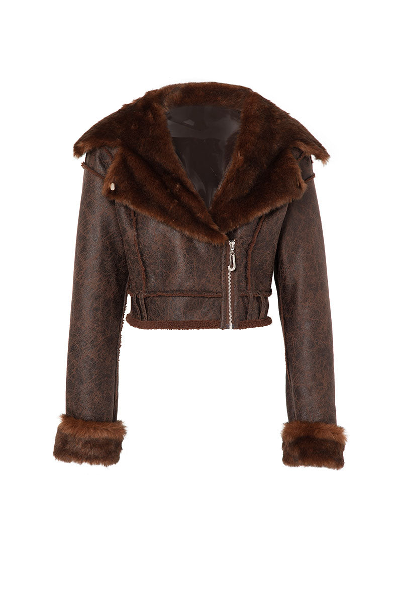 Carly Faux Leather Jacket